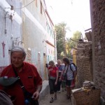 David and tour group members in a Nubian village, near the Sudan border