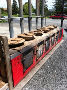 Outdoor stoves at Trenton Bridge Lobster Pound Outdoor stoves at Trenton Bridge Lobster Pound