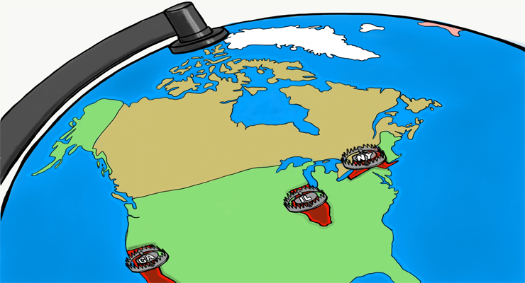 Progressive Government Destroys N.Y., California and Illinois