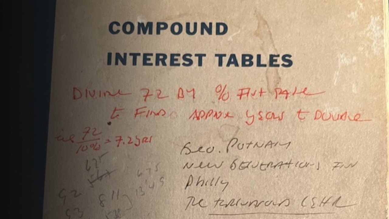 The Power of a Compound Interest Table