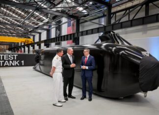 First Ghost Shark XL-AUV Rolls Off the Line Ahead of Schedule in Sydney