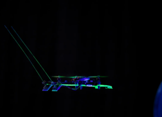 A Drone That Feels Its Way Through the Dark